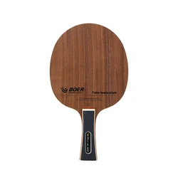 Custom Classic Pine Wood Pingpong Bat Yellow Rose Table Tennis Blade