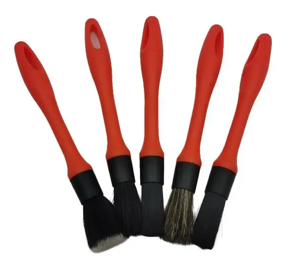New 5pcs Car Detailing Cleaning Brush Rim Brush different Durable  Full Car  brush set