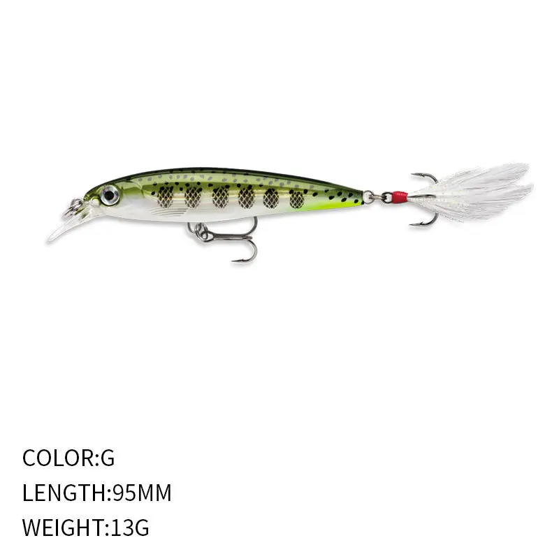 Wholesale Luya Bait 95Mm/13G High Transmittance Strong Lure Fish Sea Trout Fishing Lures
