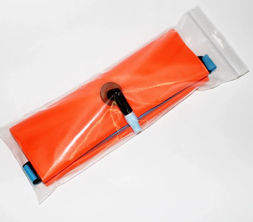 Summer popular Swim Buoy Dry waterproof Bag Swim Safety Float with swimmer
