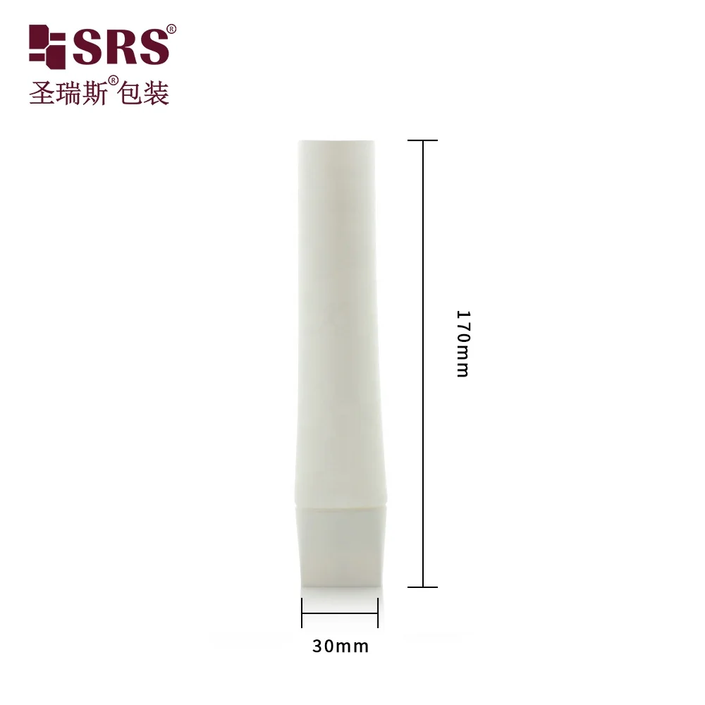 30mm Diameter Soft Tube Sugarcane PE Eco-friendly Squeeze Tube with Pump Nozzle For Makeup Skincare Packaging