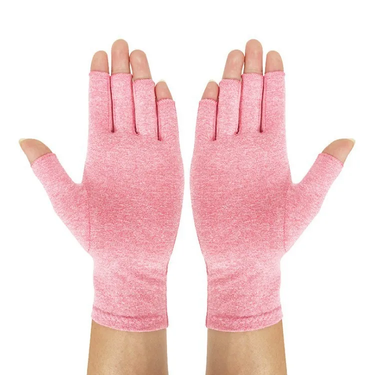 Joint compression gloves anti-skid breathable health care half-finger gloves rehabilitation training pain relief