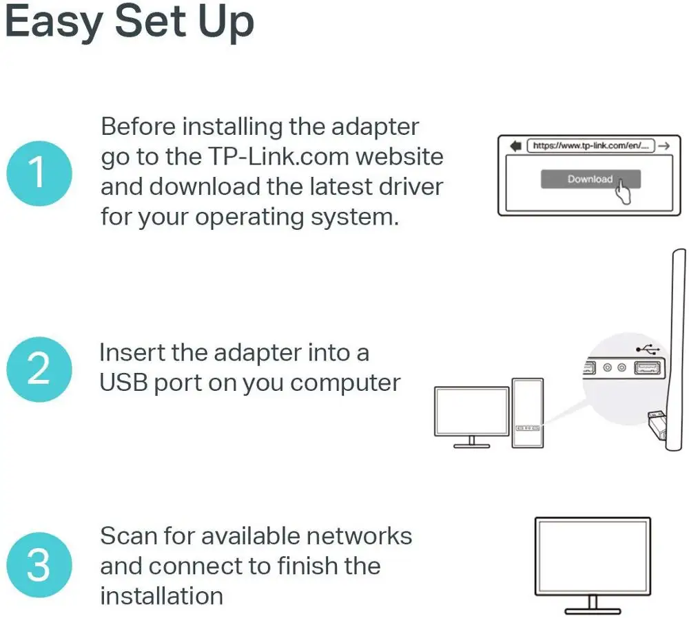  USB Wi-Fi адаптер Беспроводная маленькая сетевая карта WiFi