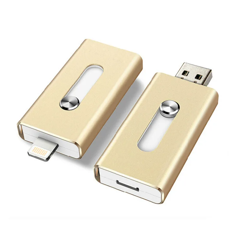 Applicable Apple Android mobile phone U disk custom logo 3 in 1 OTG USB flash drive 64G 32G