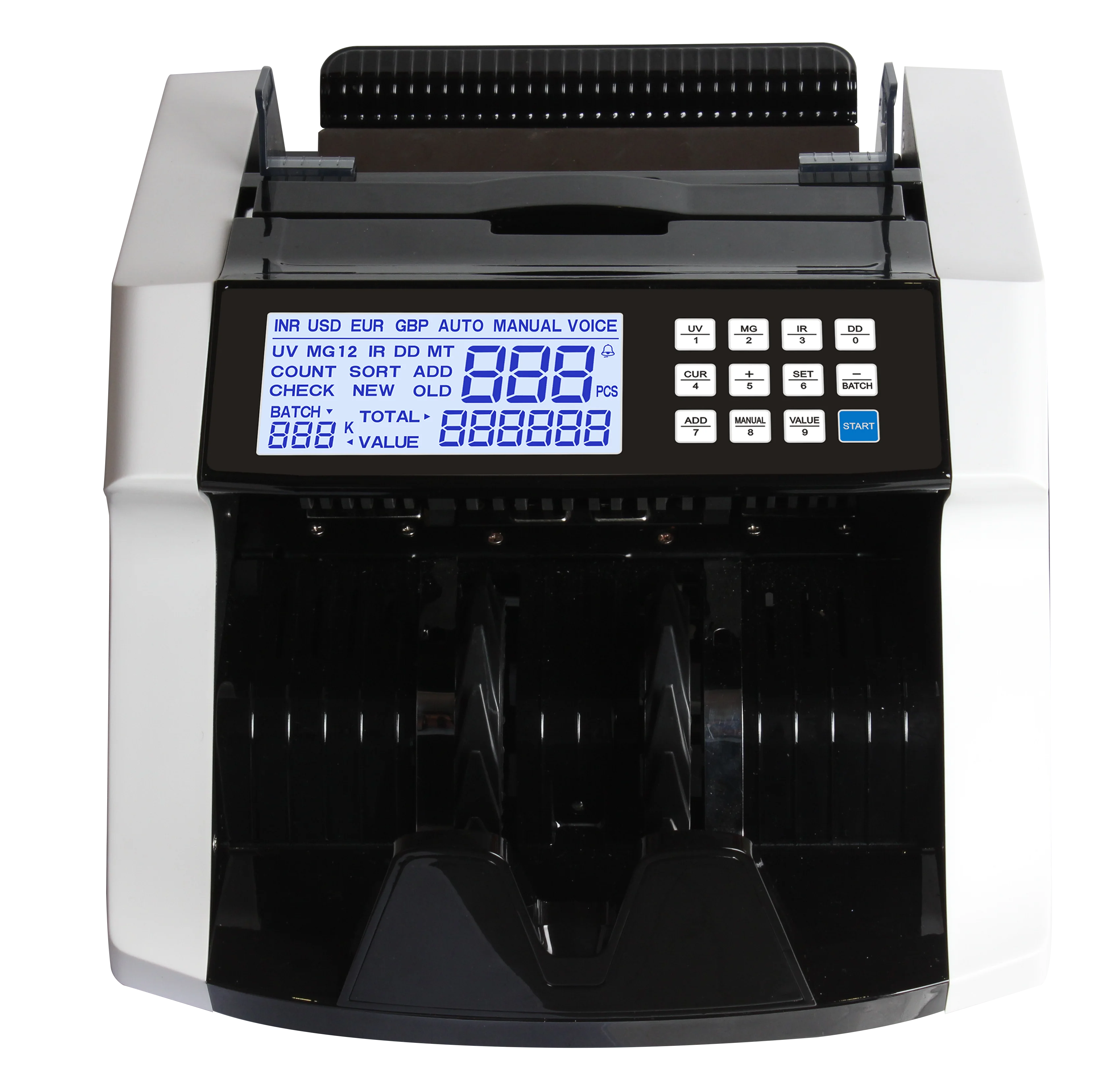 Money Counting Machine TZS KWD MAD UGX Bill Counters Financial Equipment Currency Counter Banking Equipment Counterfeit Detector