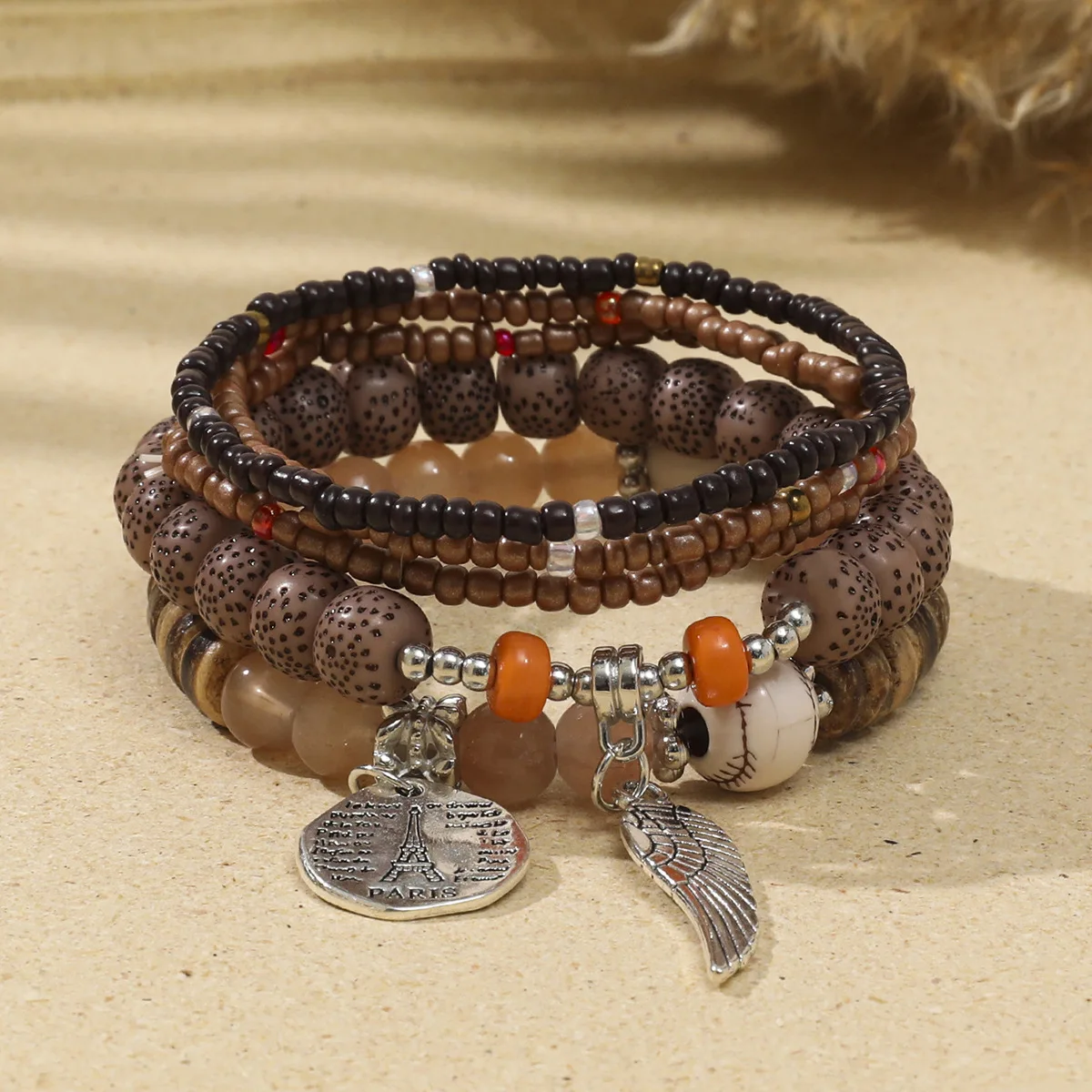 Ethnic Style Personalized Fashion Jewelry Stretch Chain Bracelet Bohemian Bracelet Beaded Bracelets for Women