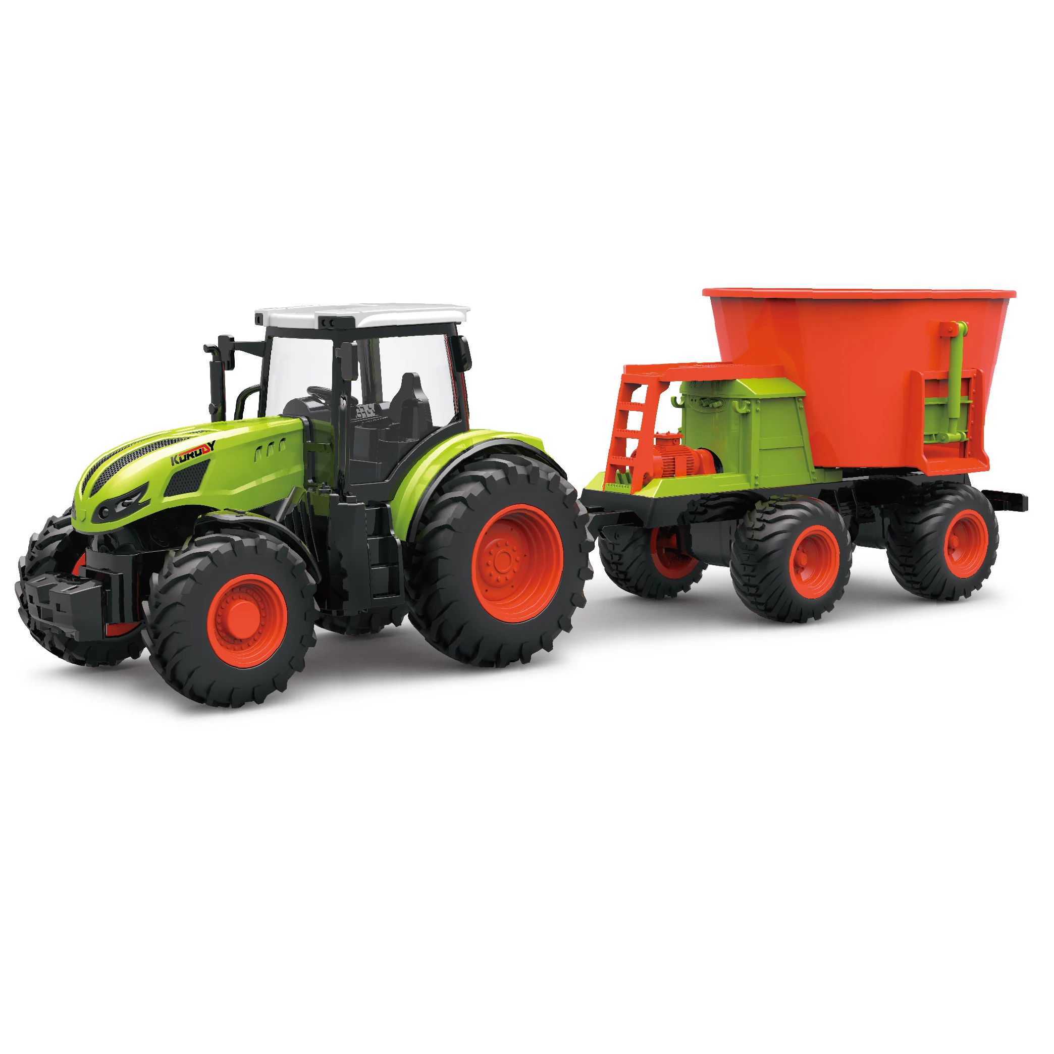 4DRC Boys Other Toy Vehicle 1/24 2.4g Remote Control Farmer Tractor Toys 6 Channel Rc Farmer Car Radio Control Tractor Truck Toy