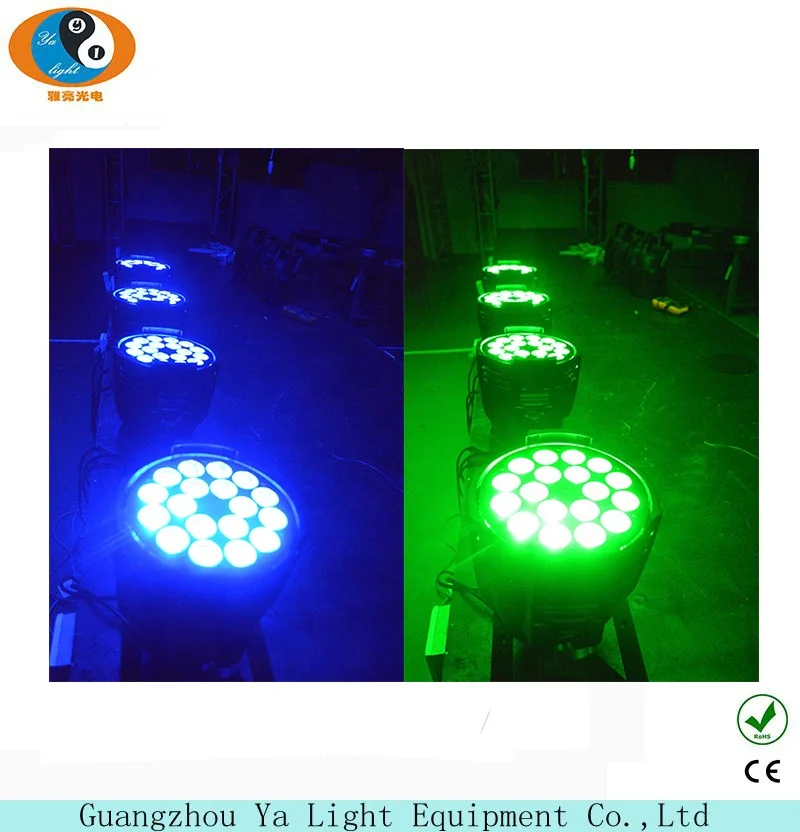 Cheap OEM Manufacture 18 par led light RGBWAUV 6in1 led concert stage lights