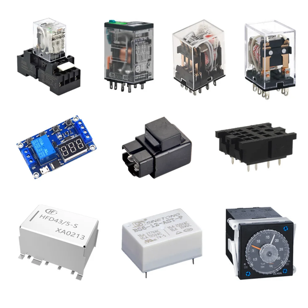 BOM Relays Supplier J1021AS3P12VDC.20 J102 General Purpose Relay SPST-NO 1 Form A 12VDC Coil Through Hole J1021AS3P12VDC-20