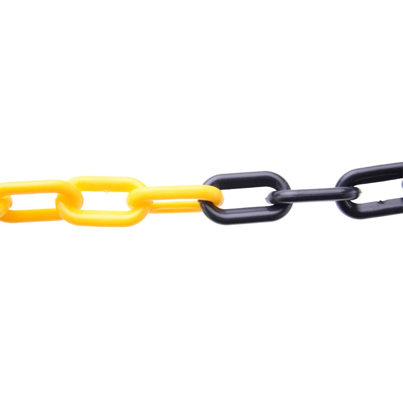 PE material 8mm colorful highway plastic caution chain for post