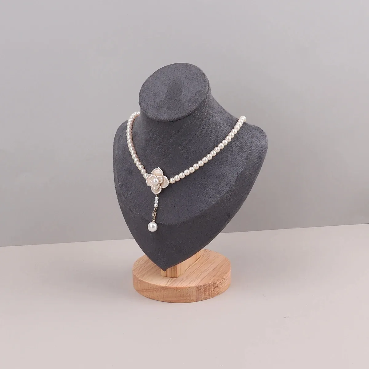 TONVIC Wholesale Jewelry Accessories Grey Display Holder Stand Good Price Choker Holder Stand