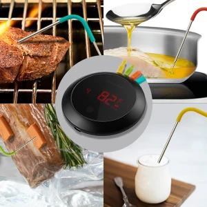 INKBIRD  IBT-4RT Wireless Meat Thermometer Smart Grill Thermometer with 4 Colored Probes