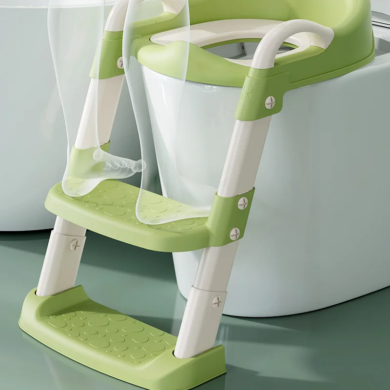 3 In 1 Potty Toilet Trainer Training Toilet Seat with Step Stool and Non-slip Ladder Reducer Portable Potty for Kids