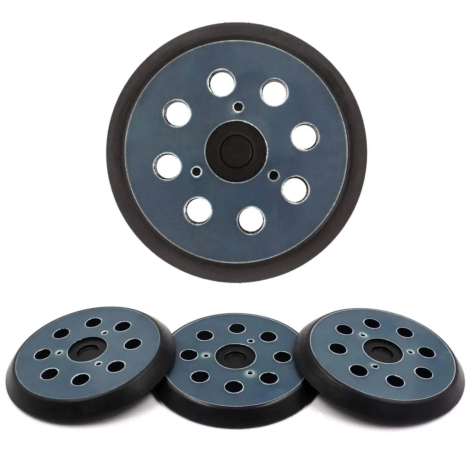 5 Inch 125mm 8-Hole Sanding Pads Backing Pads with 3 Bolts