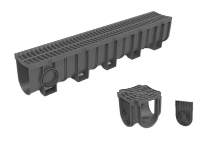 200*200 mm HDPE plastic grate drains plastic drainage channel