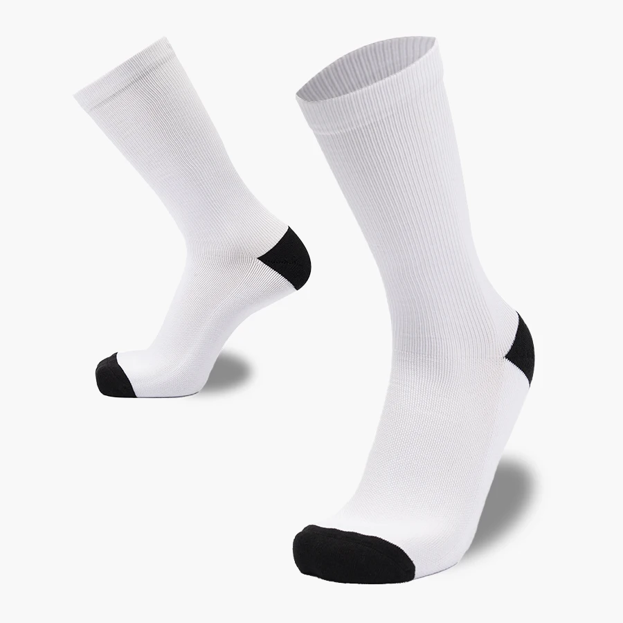 OEM logo custom colorful running men athletic thick compression sports socks for man