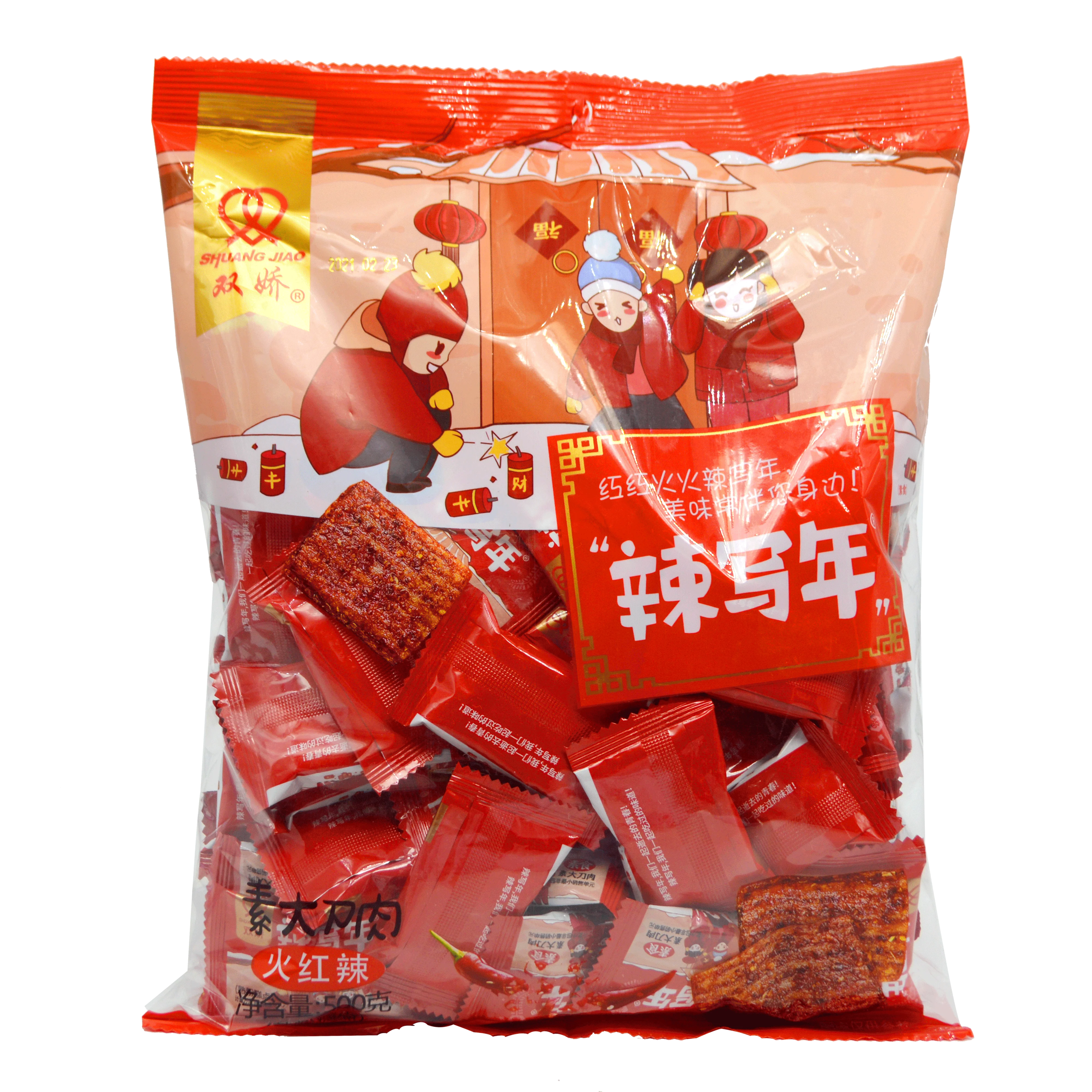 Завод HACCP 428 г красный La Xie Nian веганский нож мясо пряный вкус приправленная мука китайский латиао Пряная полоса