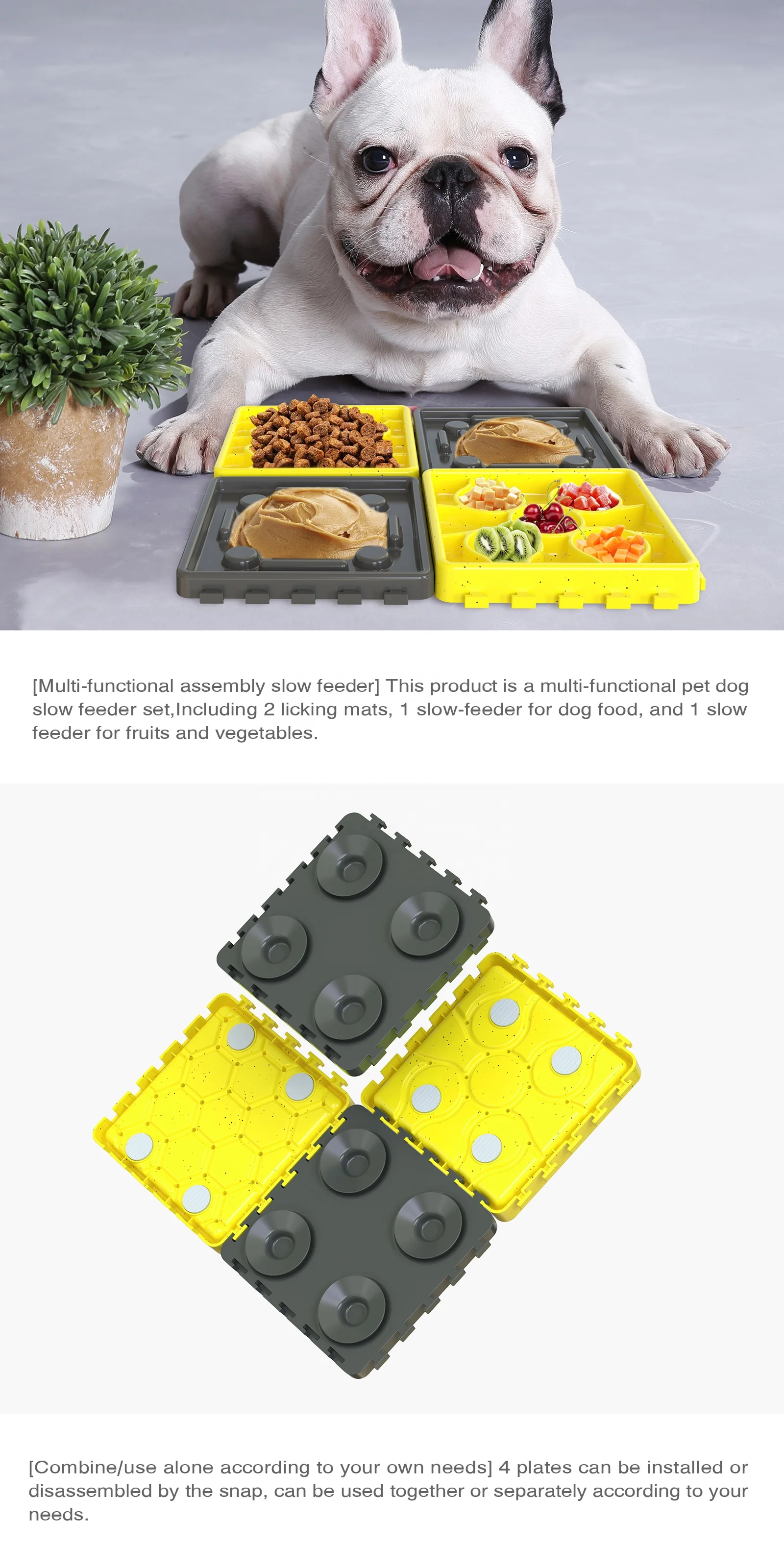 Slow Feeder Pad Customized Dog Puzzle Toys Feeder Mat Slow Feeder Pad Treat Dispensing Lick Pad Mat