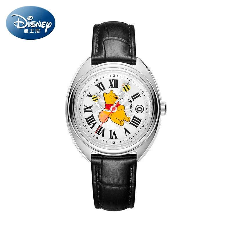 Official Disney license Winnie the Pooh Watch Ladies Fashion Watches Girl Boy Christmas Gift 3D Hands Watch