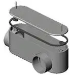 Threaded T Type Conduit Body, Die Cast Aluminum, Stamped Steel Cover