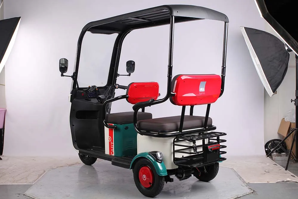 China Factory 2023 New Model 3 Wheels Electric Passenger Tricycles With Roof Three Wheel Scooter For Adult