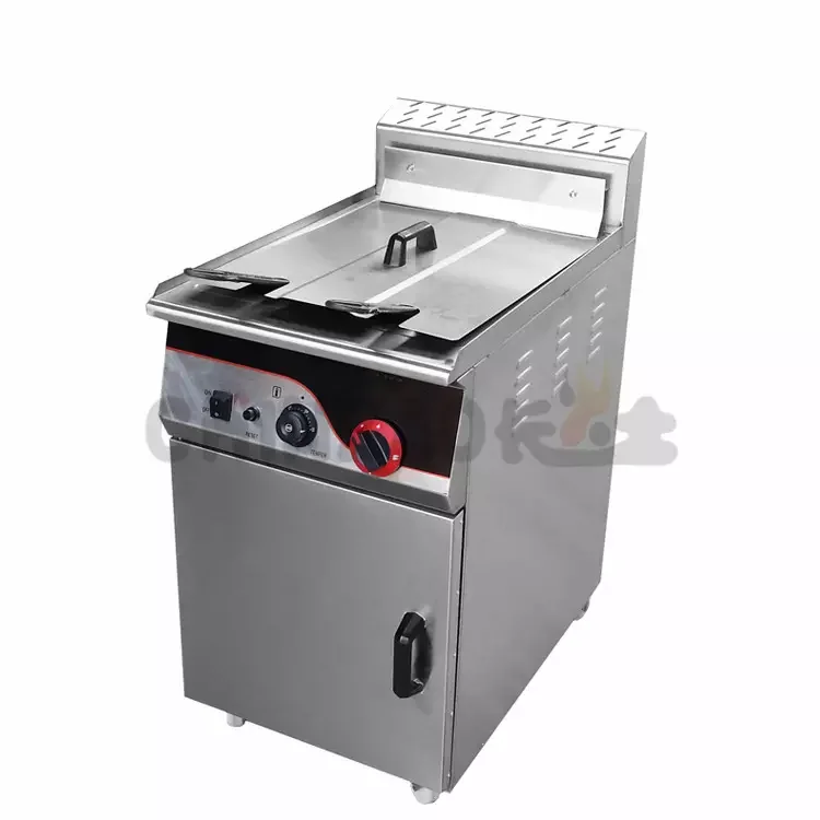 Restaurant Free Standing 46L Tank Large Commercial Countertop Gas Chips Fryer Gas Deep Fryer