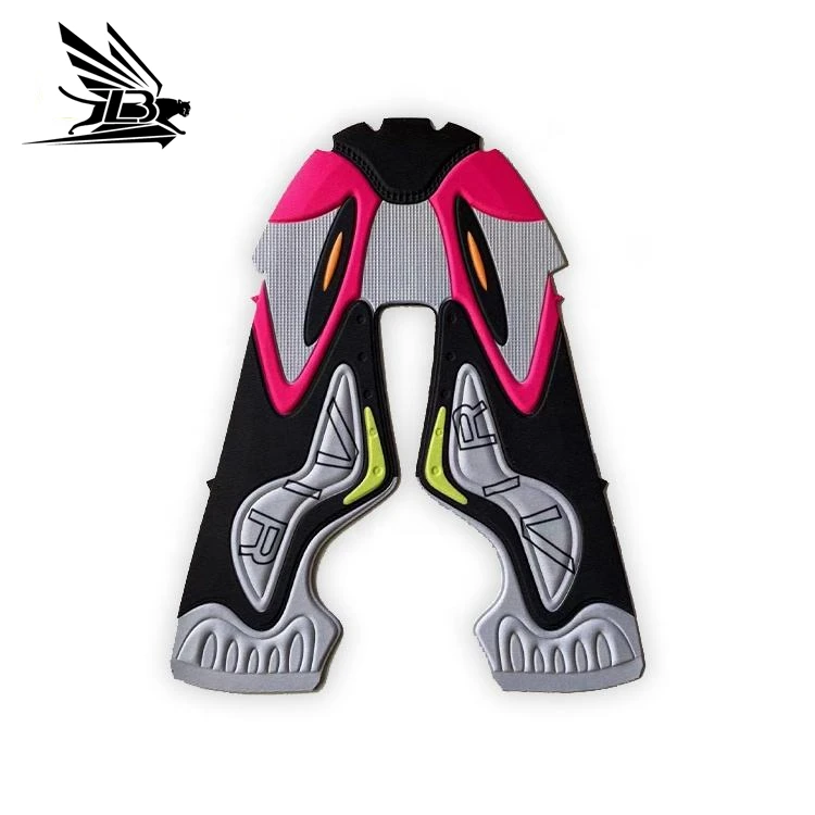 Factory custom fashion 5D shoe upper running shoe material Kpu semi-finished sneakers jacquard mesh shoe upper