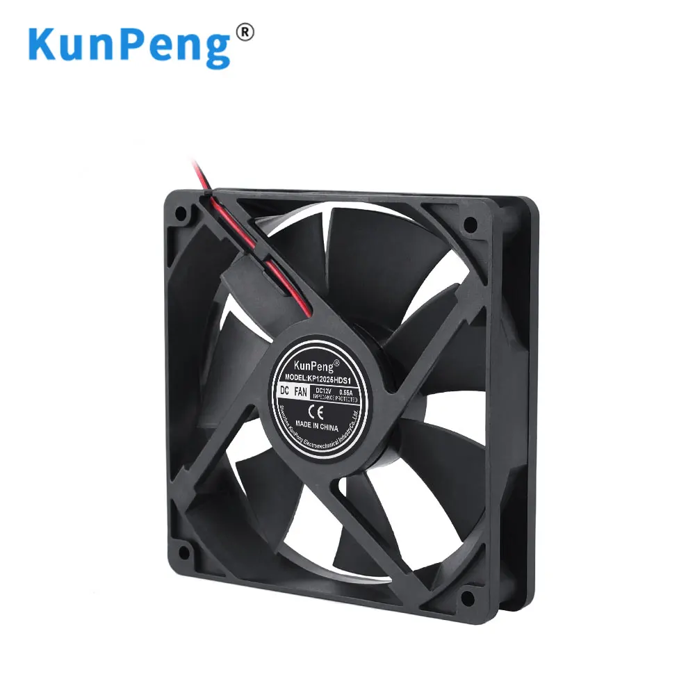 KunPeng 12025 120*120*25mm 120mm Ventolation Brushless Motor 5V 12V 24V DC Axial Flow Cooling Fan