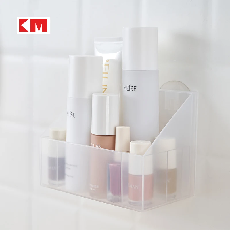 KM5112 Makeup Storage Box Bathroom Vanity Shelf Countertop Make Up Brushes  Box Jewelry Storage Box