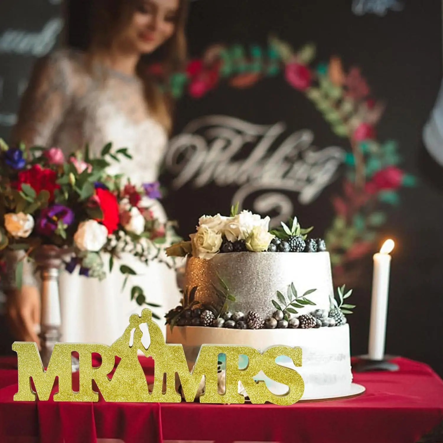 Mr & Mrs Sign Wedding Signs Sweetheart Table Decorations for Wedding Photo Props Party Banner Decoration Mr  Mrs Wooden Sign