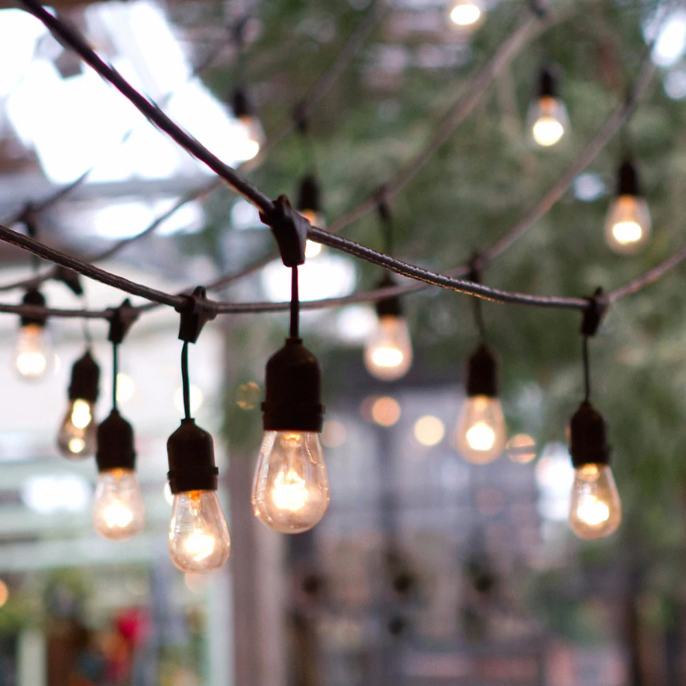 Waterproof Vintage edison wire bulb string hanging s14 string light party light led string