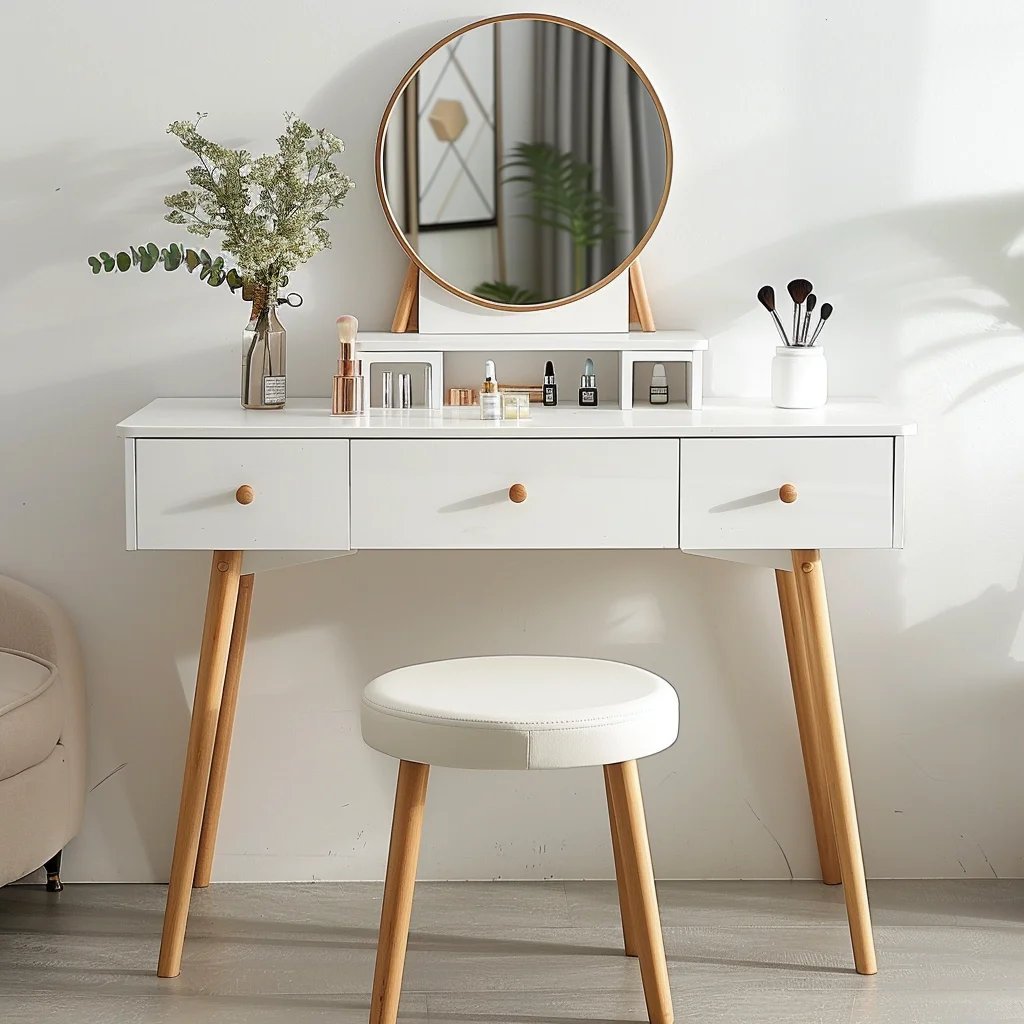Latest Contemporary Luxury Designed Natural Wood Home Center Table Office Desks Drawer Organizers Standing Desk Converter