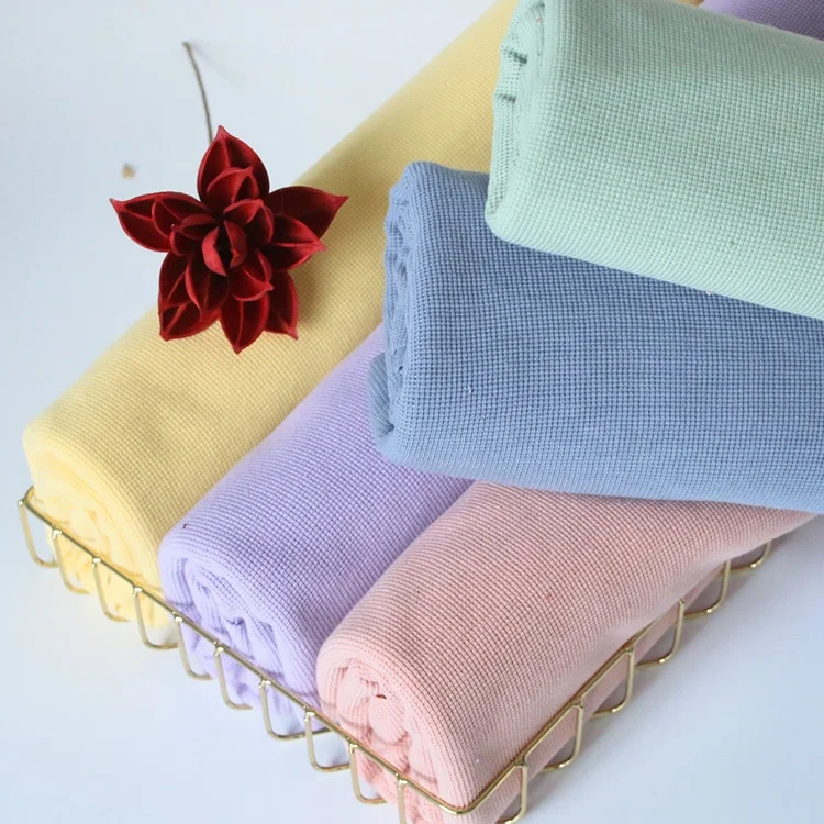 9271# 65%polyester 35%cotton miniature waffle for sweaters coats