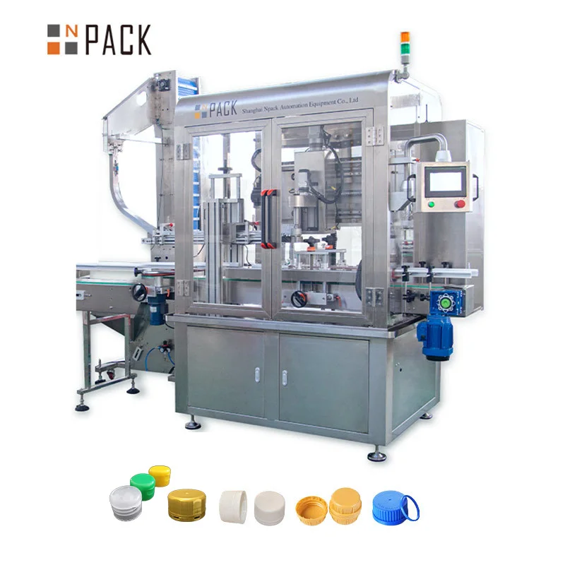 Npack Automatic Pick and Place Bottle Capper Liquid Soap Detergent Cosmetic High Speed Capping Machine