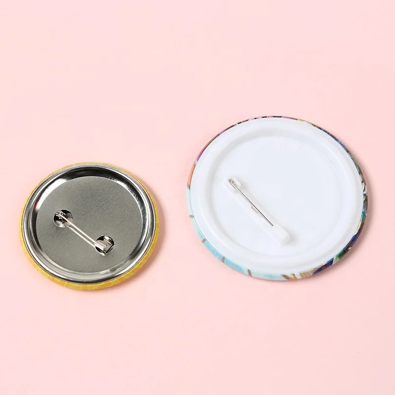 Hot Sale Safety Pin Badge JO-EY-29 Custom Metal Tinplate Button Badge