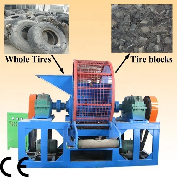 Recycling Machine TS-1000 Rubber Shredder, Tire Shredder