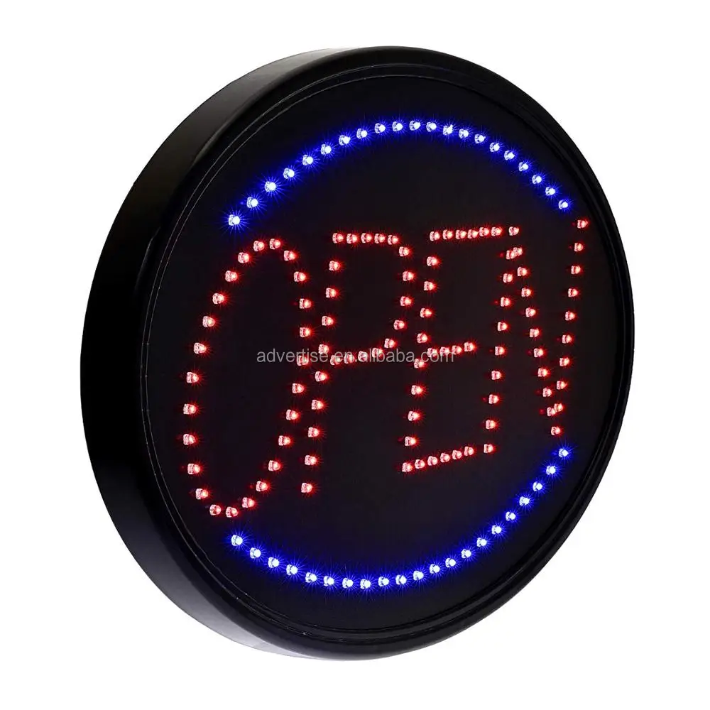 Manufacturer Led Advertising Board open flashing billboard door display sign and Luminous word billboard with open and closed