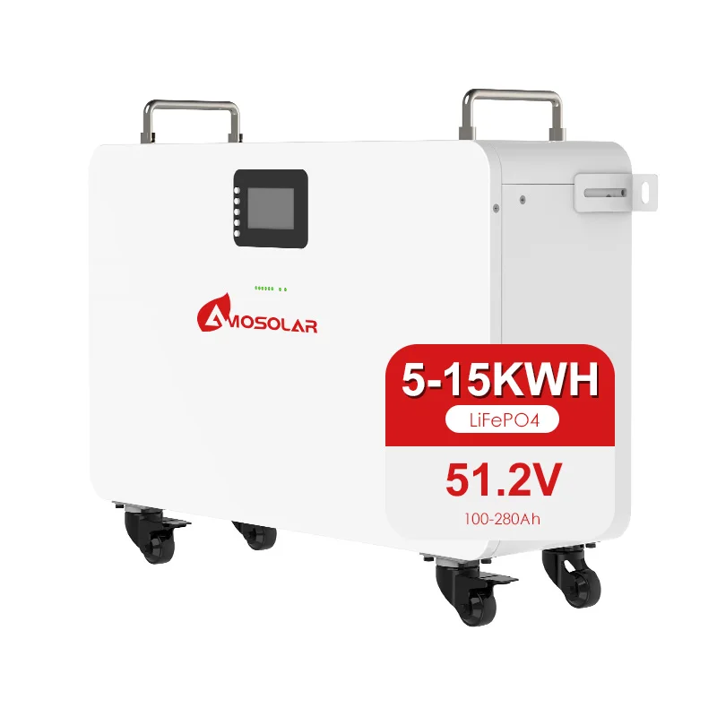 Amosolar 51.2V 300Ah Mobile Battery 15kwh Solar Power System Solar Energy Storage 100ah 200ah Lithium Iron Phosphate Battery