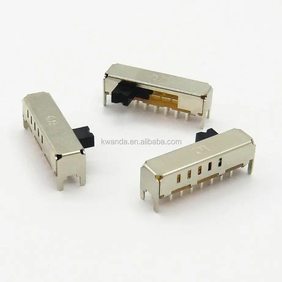 Promotional Various Durable Using Miniature 5 Position Power 50v Slide Switch Dpdt