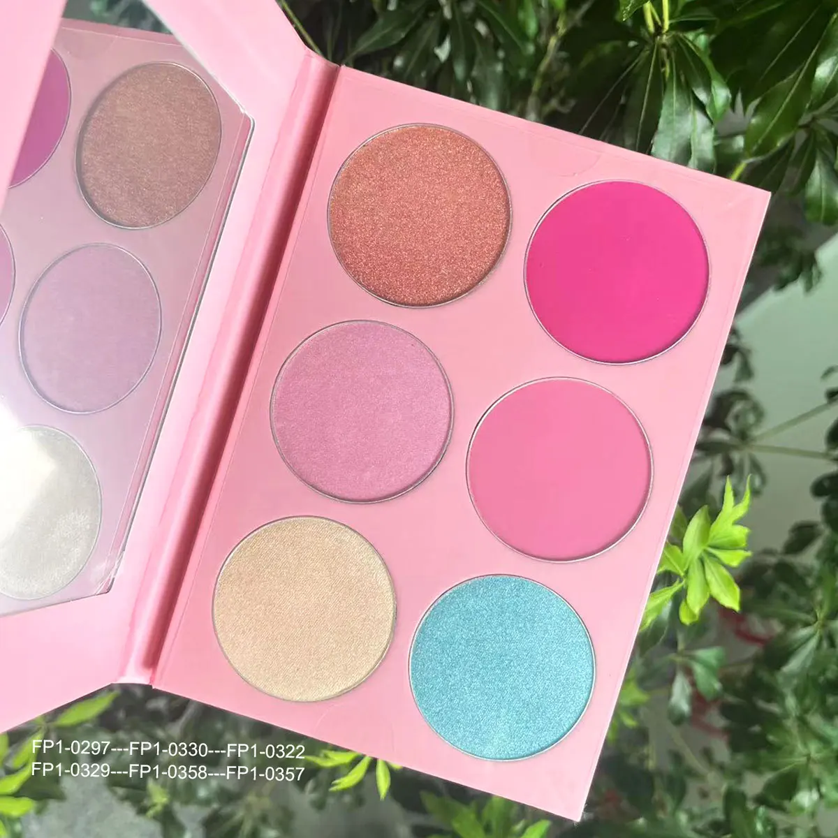 Talc free High Shiny Cute Vegan Highlighter Private Label Makeup Highlighter Palette
