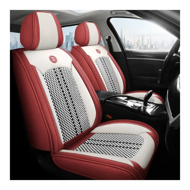 Кожаные чехлы для сидений автомобиля LuluAn из полиуретана искусственного шелка Toyota Sportage Accent Santana Tucson Santa Fe B Class Crv M3