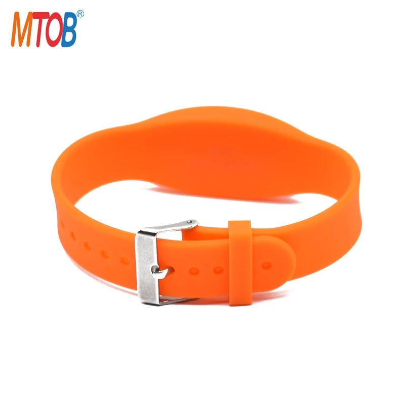 Adjustable Style Programmable MIFARE S70 4K Wristbands Silicone RFID Bracelet