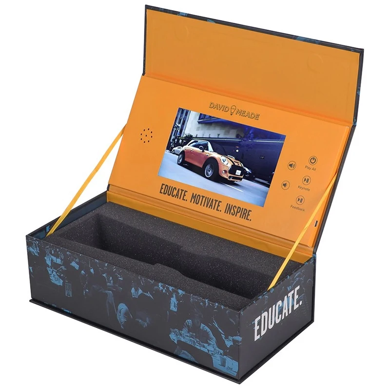 Custom Video Card Box Video Gift Box LCD Screen Video Box for Show