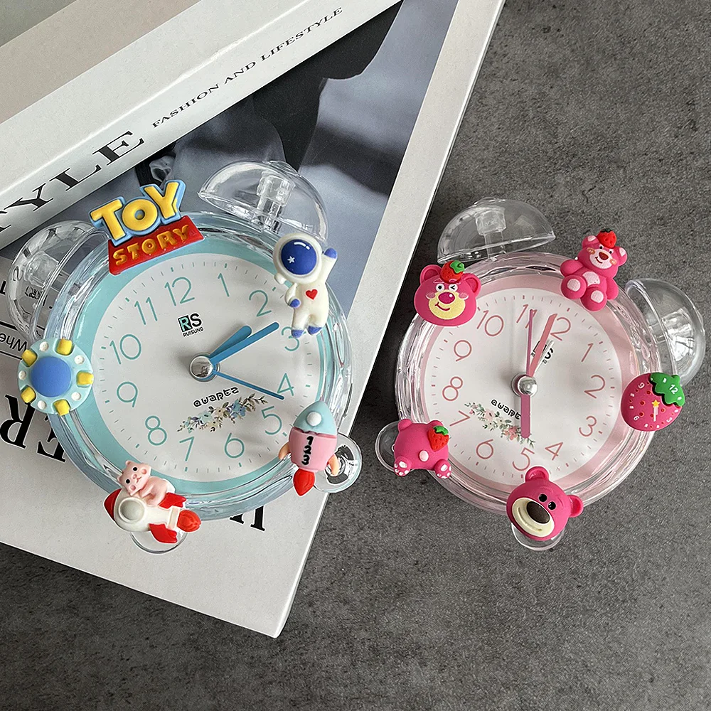 Пользовательские мультфильм офисные милые животные Дети Домашний Будильник Кварцевые часы