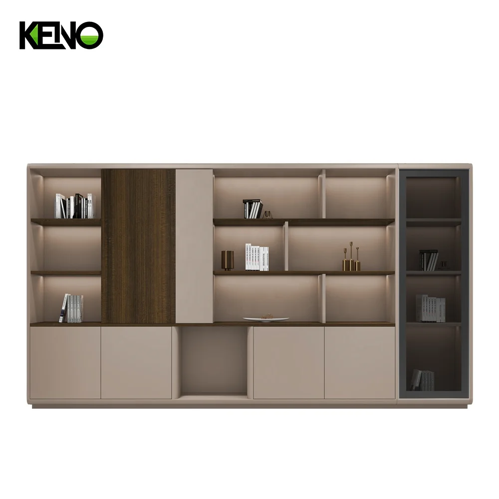 Office Furniture Disassemble Sliding Display Wardrobe Shoe Cabinet Metal Safe Wood Storage File Cabinet with Shelves and Doors