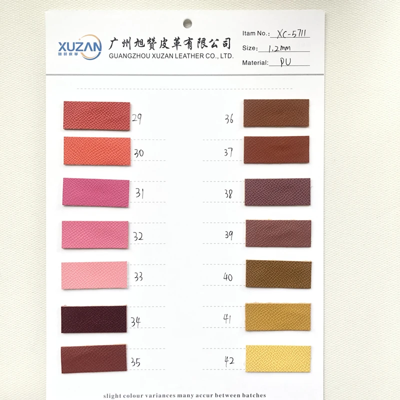good quality 1.2mm soft hand feeling colorful colors pu  rexine artificial leather synthetic leather for bag making