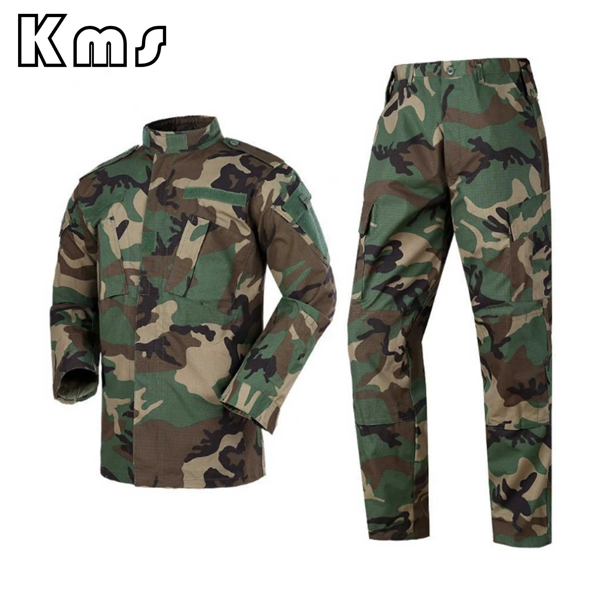 KMS Woodland Camouflage Customized Security Uniform Set  Ceremonial Uniform acu Tactical Jungle Uniform