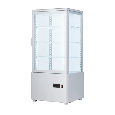 Коммерческая стеклянная дверь, холодильная витрина, 58л, четырехсторонняя столешница, дисплей, охладитель, холодильник для холодного напитка