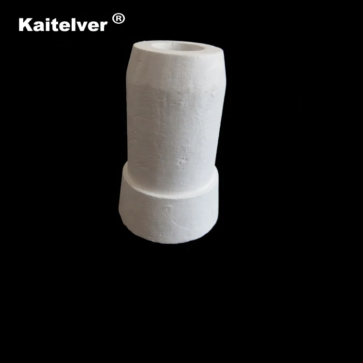 Mullite ceramic nozzle cup and pouring taps/cup for aluminium investment casting