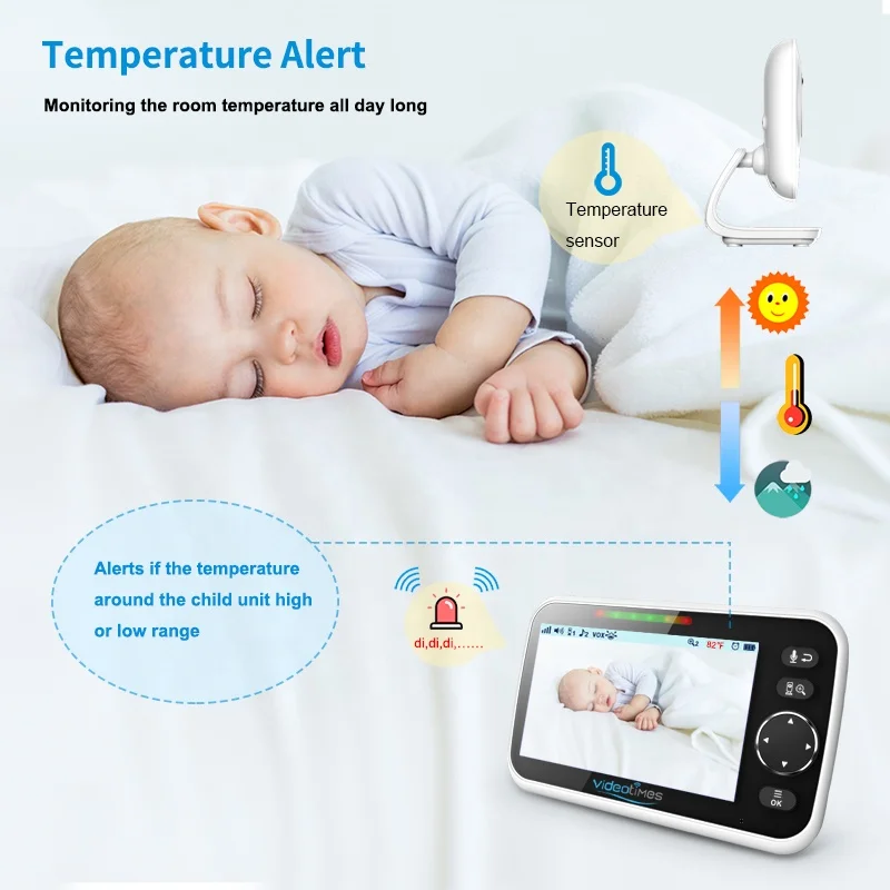 High Quality 5.0 Inch Pet Baby Monitor Wireless camera Baby Monitor